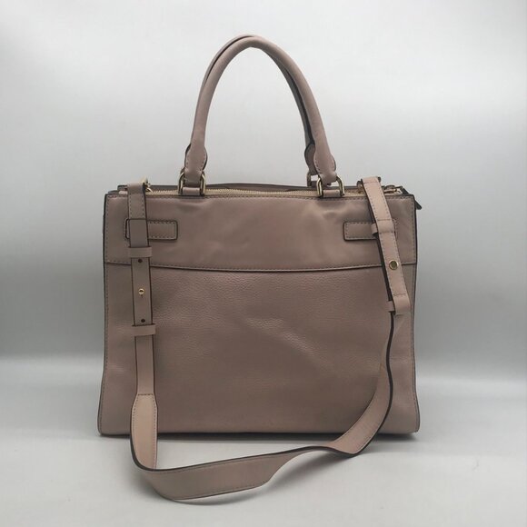 Michael Kors Reagan Soft Pink Leather Satchel - Picture 2 of 11